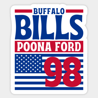 Buffalo Bills Poona Ford 98 American Football Team Sticker